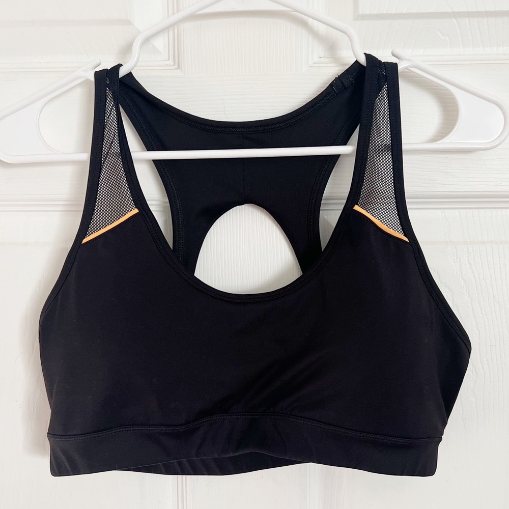 Kenneth Cole Reaction | Black Mesh Sports Bra